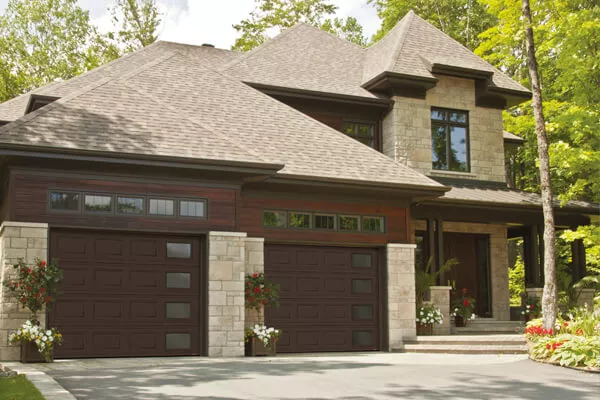 You can also get some great effects by positioning new garage door windows vertically.